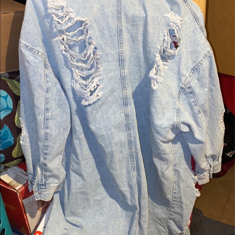 Cut up jean jacket